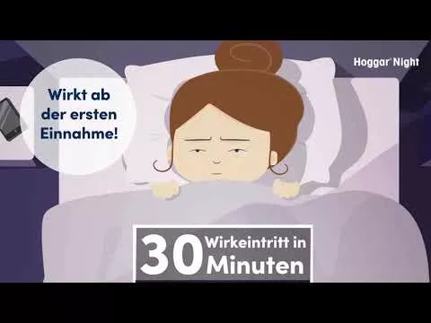 Video tuotteesta Hoggar Night 25 mg doksyyliamiini unitabletit, 20 kpl