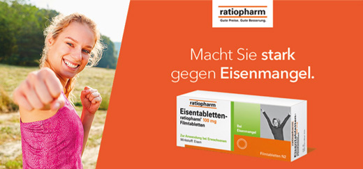 EISENTABLETTEN-ratiopharm 100 mg kalvopäällysteiset tabletit, 100 kpl