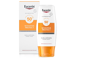 EUCERIN Aurinkovoidetta extra light LSF 50, 150 ml