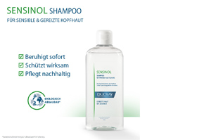 DUCRAY SENSINOL Shampoo Physio Skin Protection -hoitoaineella, 400 ml