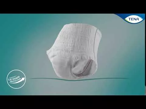 Video tuotteesta TENA Housujen yö super L kertakäyttöiset inkontinenssihousut, 10 kpl