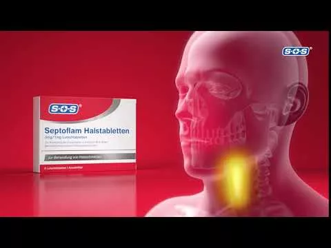 Video tuotteesta Septoflam-kurkkutabletit (8 kpl)