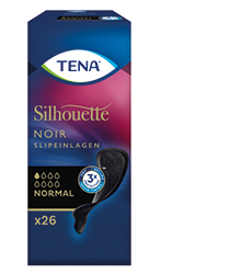TENA SILHOUETTE Pikkuhousunsuojat normal noir, 26 kpl