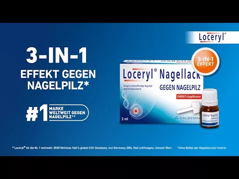 Video tuotteesta Loceryl kynsilakka kynsien sientä vastaan DIREKT-applikaattori, 1,25 ml