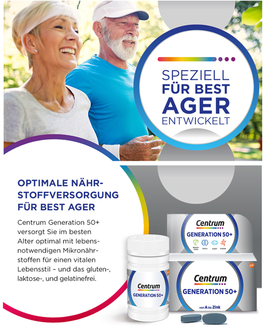 CENTRUM Generation 50+ -tabletit, 180 kpl