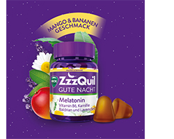 WICK ZzzQuil Good Night Mango & Banaani, 60 kpl