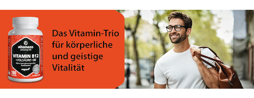 VITAMIN B12 1000 µg suurannos +B9+B6 vegaanitabletit, 180 kpl