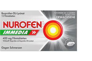 NUROFEN Immedia 400 mg kalvopäällysteiset tabletit, 12 kpl