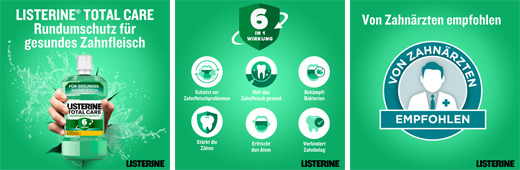 LISTERINE Total Care Gum Protection suuvesi, 600 ml