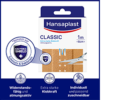 HANSAPLAST Klassinen kipsi 8cm x1 m, 1 kpl