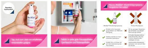 MEDIGEL Haavanpuhdistussuihke, 50 ml
