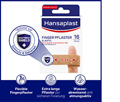 HANSAPLAST Elastiset sormikipsiliuskat, 16 kpl