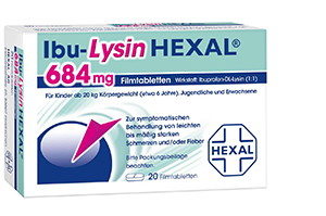 IBU-LYSINHEXAL Kalvopäällysteiset tabletit, 50 kpl