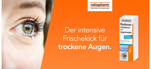 HYALURON-RATIOPHARM Silmätipat, geeli, 2X10 ml