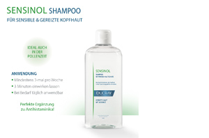 DUCRAY SENSINOL Shampoo Physio Skin Protection -hoitoaineella, 400 ml