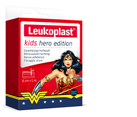 LEUKOPLAST lasten kipsisankari Wonder Woman 6 cmx1m, 1 kpl