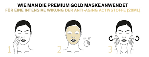 LIERAC Premium Perfecting Gold Cloth Mask kultanaamio, 1X20 ml