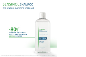 DUCRAY SENSINOL Shampoo Physio Skin Protection -hoitoaineella, 400 ml