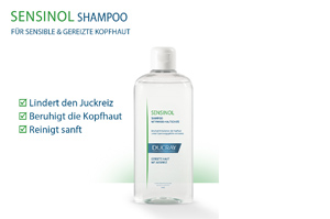 DUCRAY SENSINOL Shampoo Physio Skin Protection -hoitoaineella, 400 ml