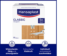 HANSAPLAST Klassinen kipsi 8 cmx5 m, 1 kpl