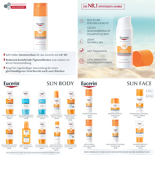EUCERIN Sun Fluid Pigment Control LSF 50+, 50 ml, 50 ml