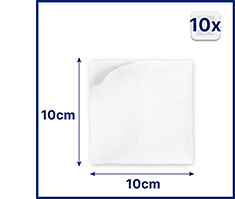HANSAPLAST Steriilit kompressit 10x10 cm, 5X2 kpl