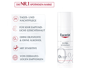 EUCERIN SEH UltraSensitive normaalille tai sekaiholle, 50 ml