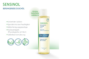 DUCRAY SENSINOL Puhdistusöljy/suihkuöljy rauhoittava, 200 ml