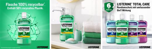 LISTERINE Total Care Gum Protection suuvesi, 600 ml