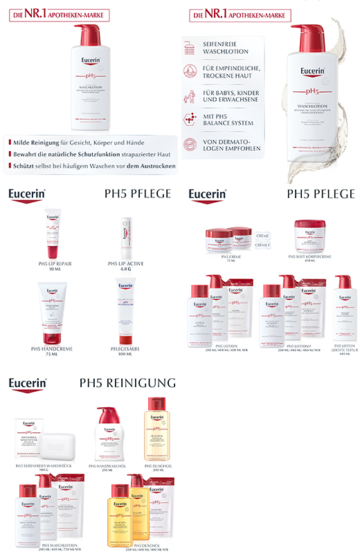 EUCERIN pH5 pesuvesi herkälle iholle, pumppu, 400 ml