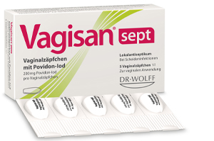 VAGISAN sept emätinpuikot, joissa on povidonijodia, 5 kpl