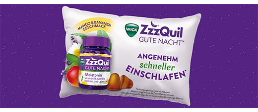 WICK ZzzQuil Good Night Mango & Banaani, 60 kpl