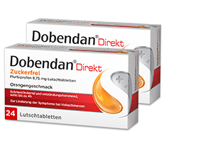 DOBENDAN Suora sokeriton Flurbiprofeeni 8,75 mg Lut, 24 kpl