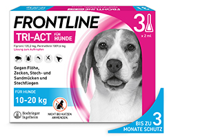 FRONTLINE Tri-Act tippaliuos koirille 10-20 kg, 3 kpl