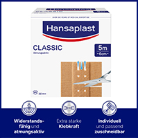 HANSAPLAST Klassinen kipsi 6 cmx5 m, 1 kpl