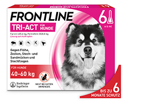 FRONTLINE Tri-Act Drop-on-liuos koirille 40-60kg, 6 kpl