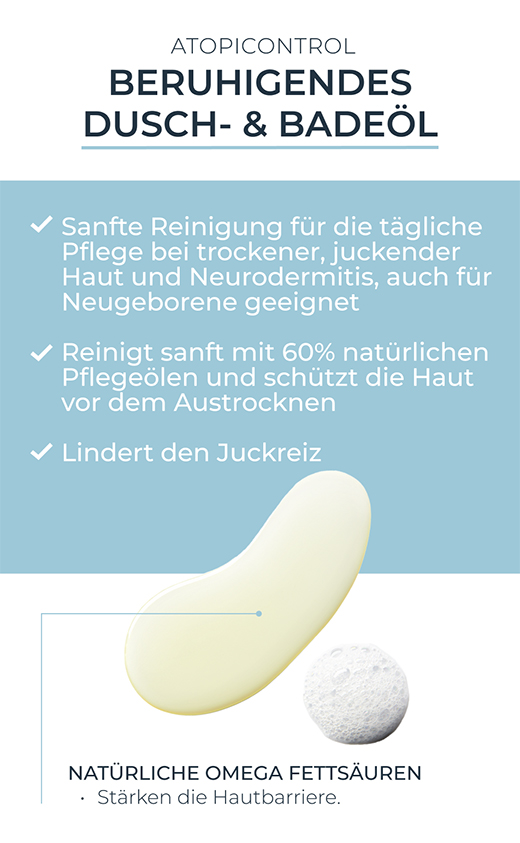 EUCERIN AtopiControl suihku- ja kylpyöljy, 400 ml
