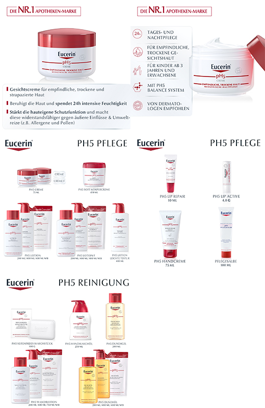 EUCERIN pH5 voide herkälle iholle, 75 ml