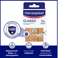 HANSAPLAST Klassinen kipsi 6 cmx1 m, 1 kpl