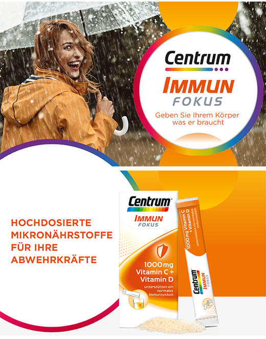 CENTRUM Focus Immune 1000 mg C+D-vitamiinitikut, 24 kpl
