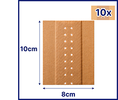 HANSAPLAST Klassinen kipsi 8cm x1 m, 1 kpl