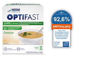 OPTIFAST Keittovihannesjauhe, 8X55 g