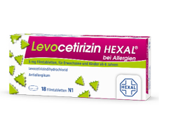 LEVOCETIRIZIN HEXAL allergioita varten 5 mg kalvopäällysteiset tabletit, 100 kpl