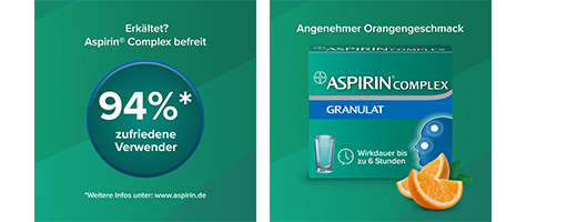 ASPIRIN COMPLEX annospussi, jossa on rakeet annostelususpension valmistukseen, 20 kpl