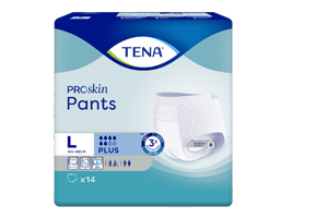 TENA PANTS sekä L-kertakäyttöhousut, 14 kpl
