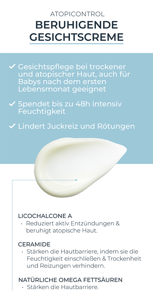 EUCERIN AtopiControl kasvovoide, 50 ml