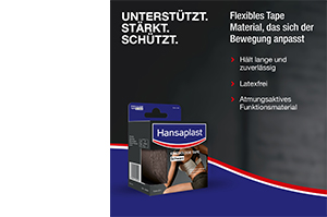 HANSAPLAST Sport Kinesioteippi 5 cmx5 m musta, 1 kpl