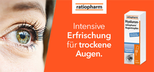 HYALURON-RATIOPHARM Silmätipat, 2X10 ml