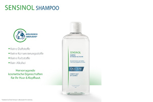 DUCRAY SENSINOL Shampoo Physio Skin Protection -hoitoaineella, 400 ml