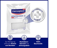 HANSAPLAST Steriilit kompressit 10x10 cm, 5X2 kpl